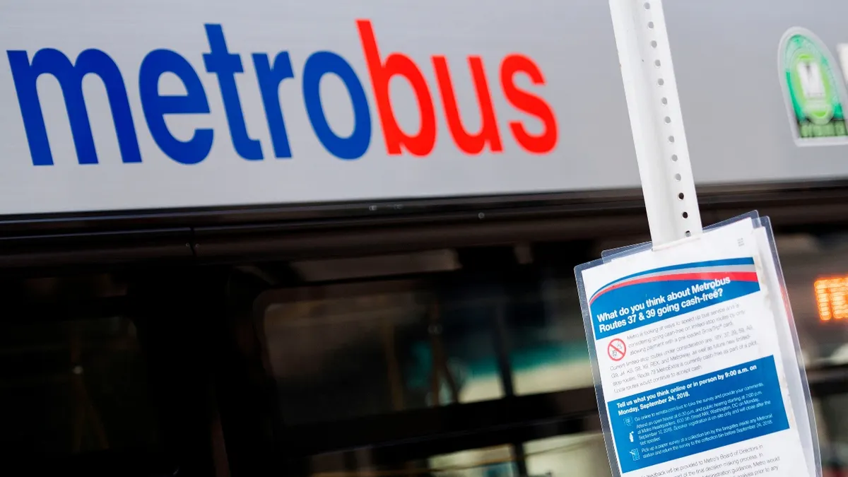 DC Metro Bus Fares