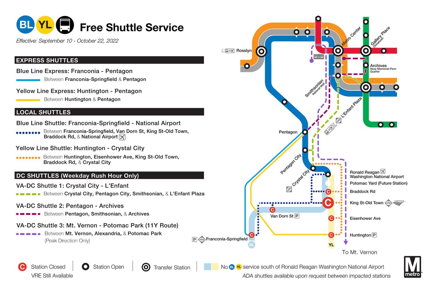 DC Metro Routes